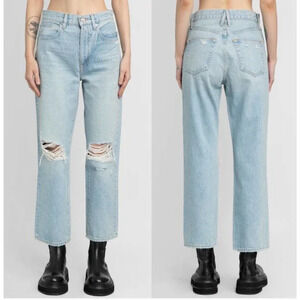 NWT SLVRLAKE London High Rise Ripped Distressed Jeans Broken Dreams 29 Capsule